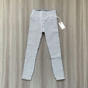 NWT Good American Seamless Chunky Rib Legging White 1/2